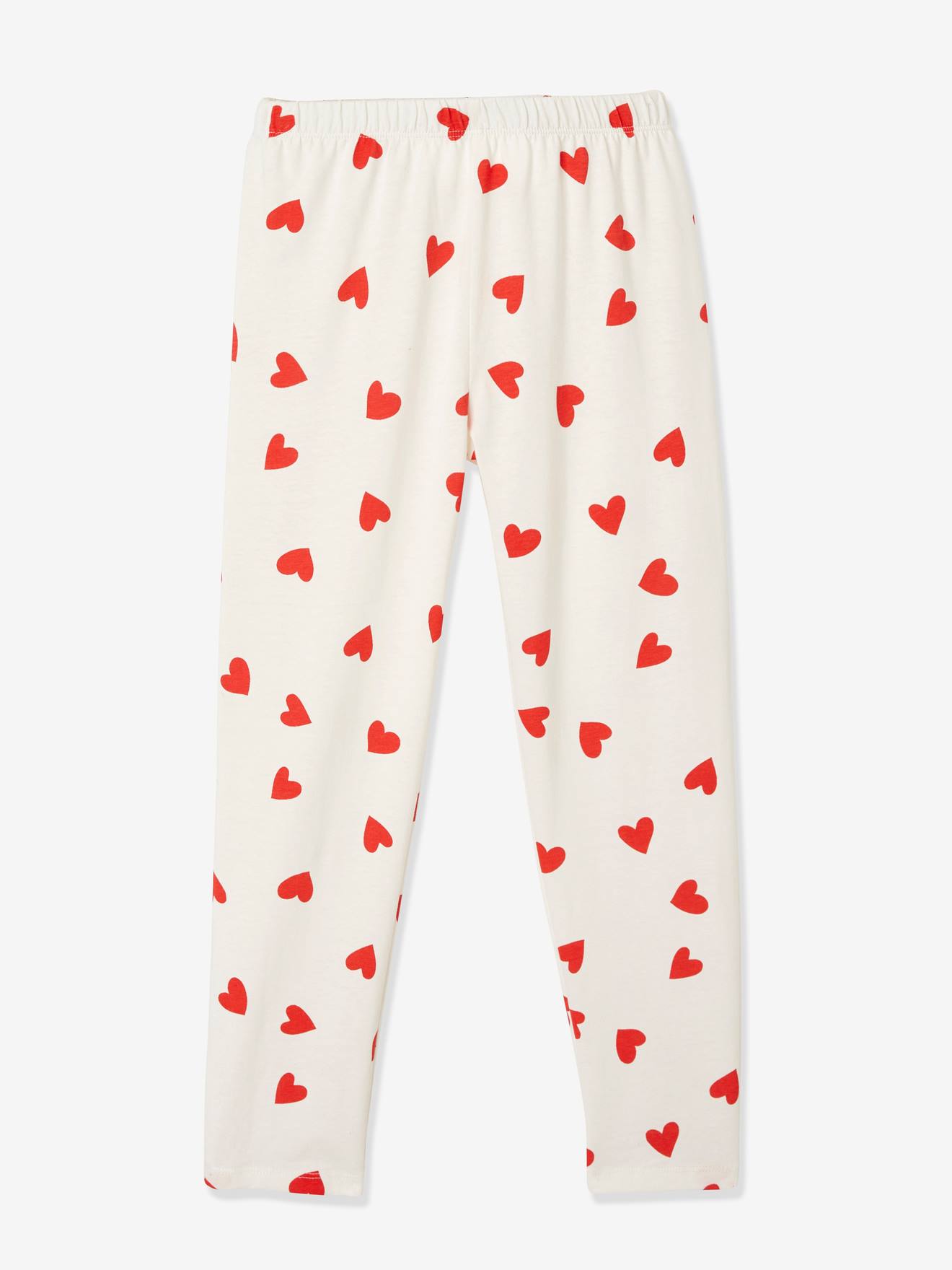 Lot de 2 pyjamas coeurs ivoire