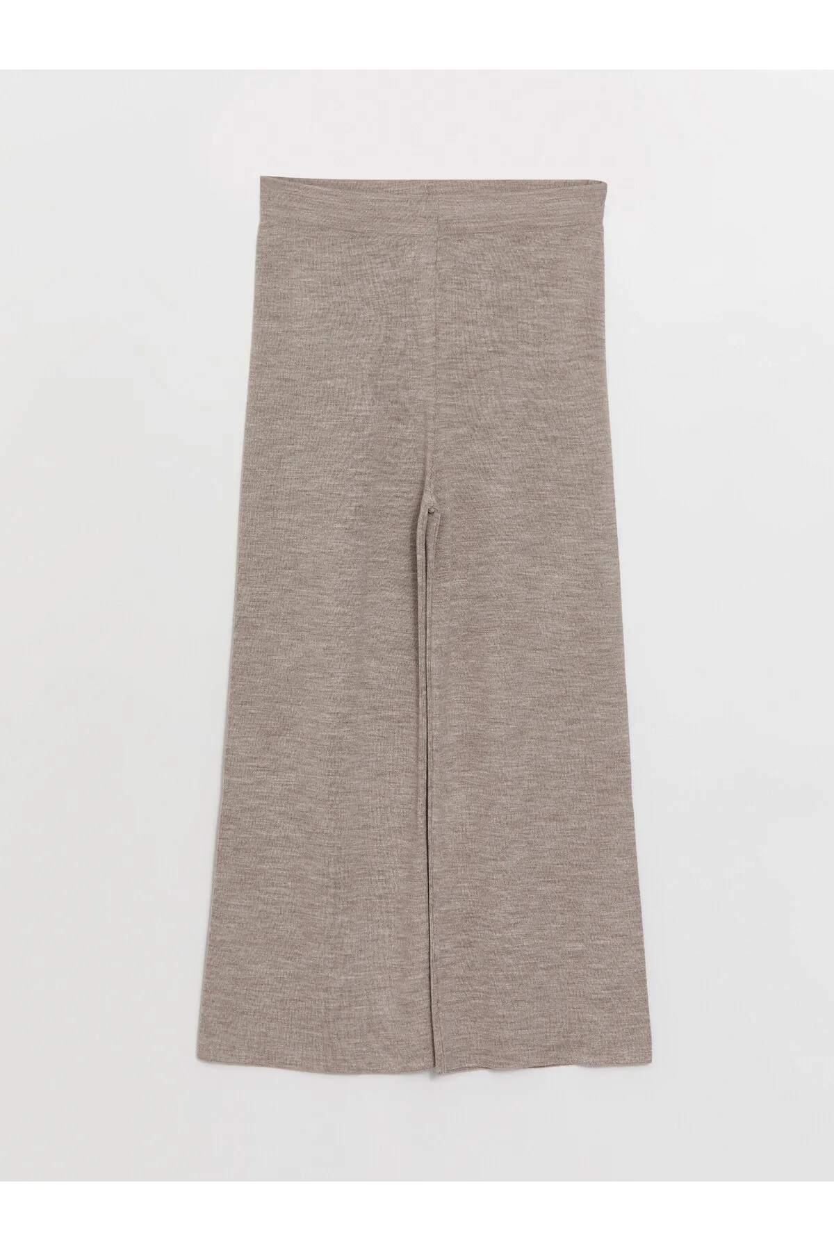 LC Waikiki  Gerade Damen-Strickhose mit weitem Bein und elastischem Bund