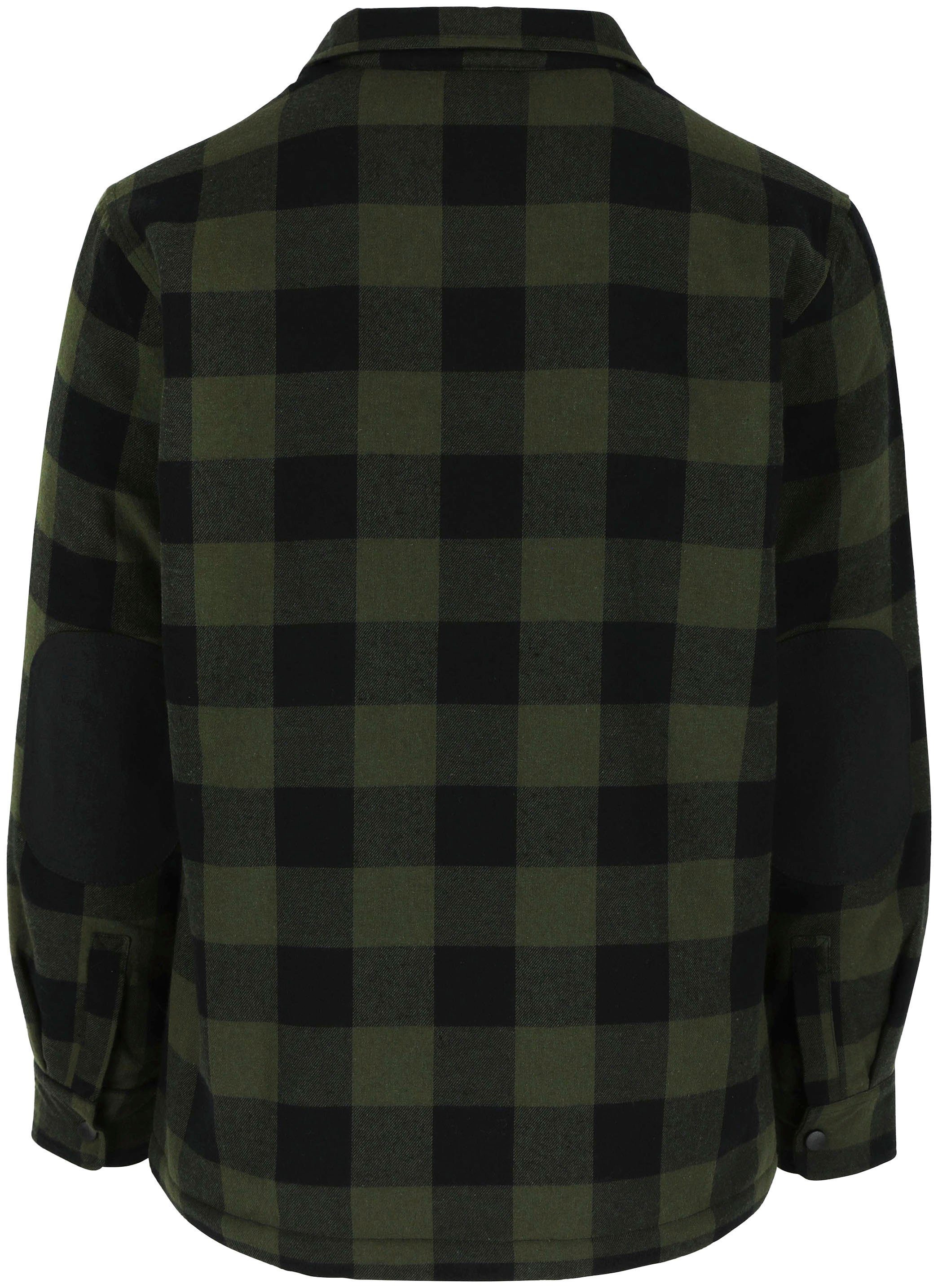 Herock Arbeitsjacke PURO Flanelljacke gefüttert, Druckknopfverschluss