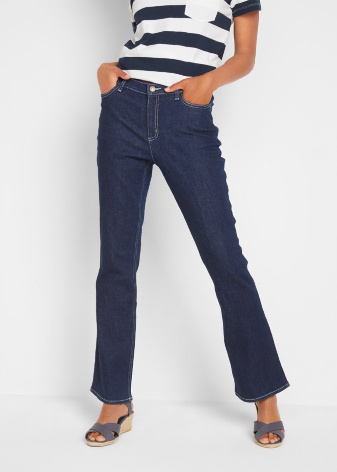 Stretch- Jeans aus Bio-Baumwolle, Bootcut