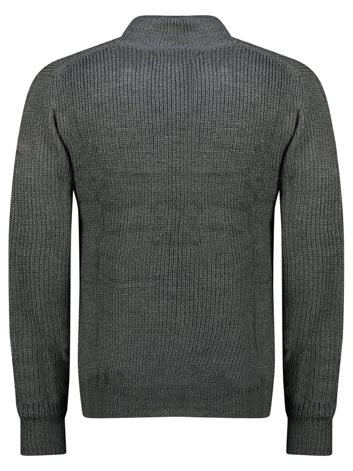 Geographical Norway Cardigan in Anthrazit günstig kaufen