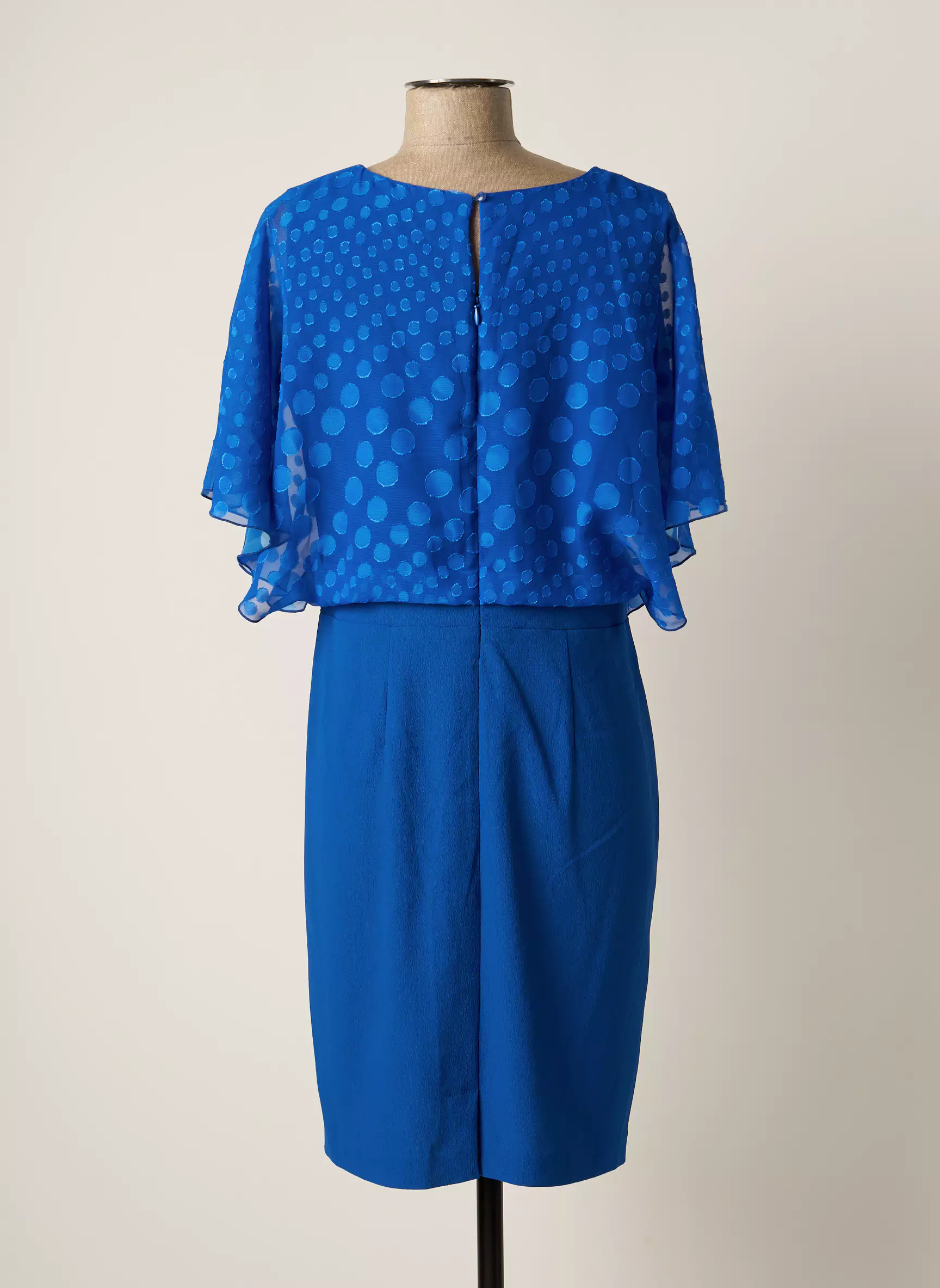Pause Cafe Robes Mi Longues Femme couleur bleu