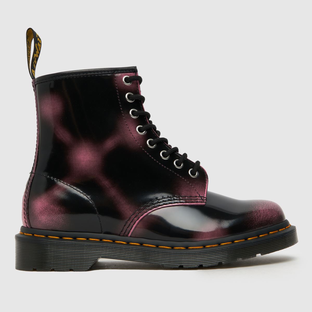 Dr Martens 1460 stövlar i svart och rosa