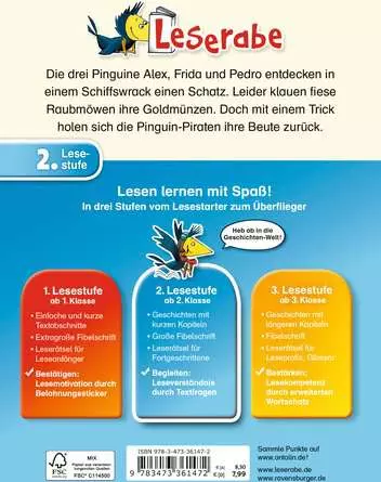 Leserabe - 2. Lesestufe: Die Pinguin-Piraten