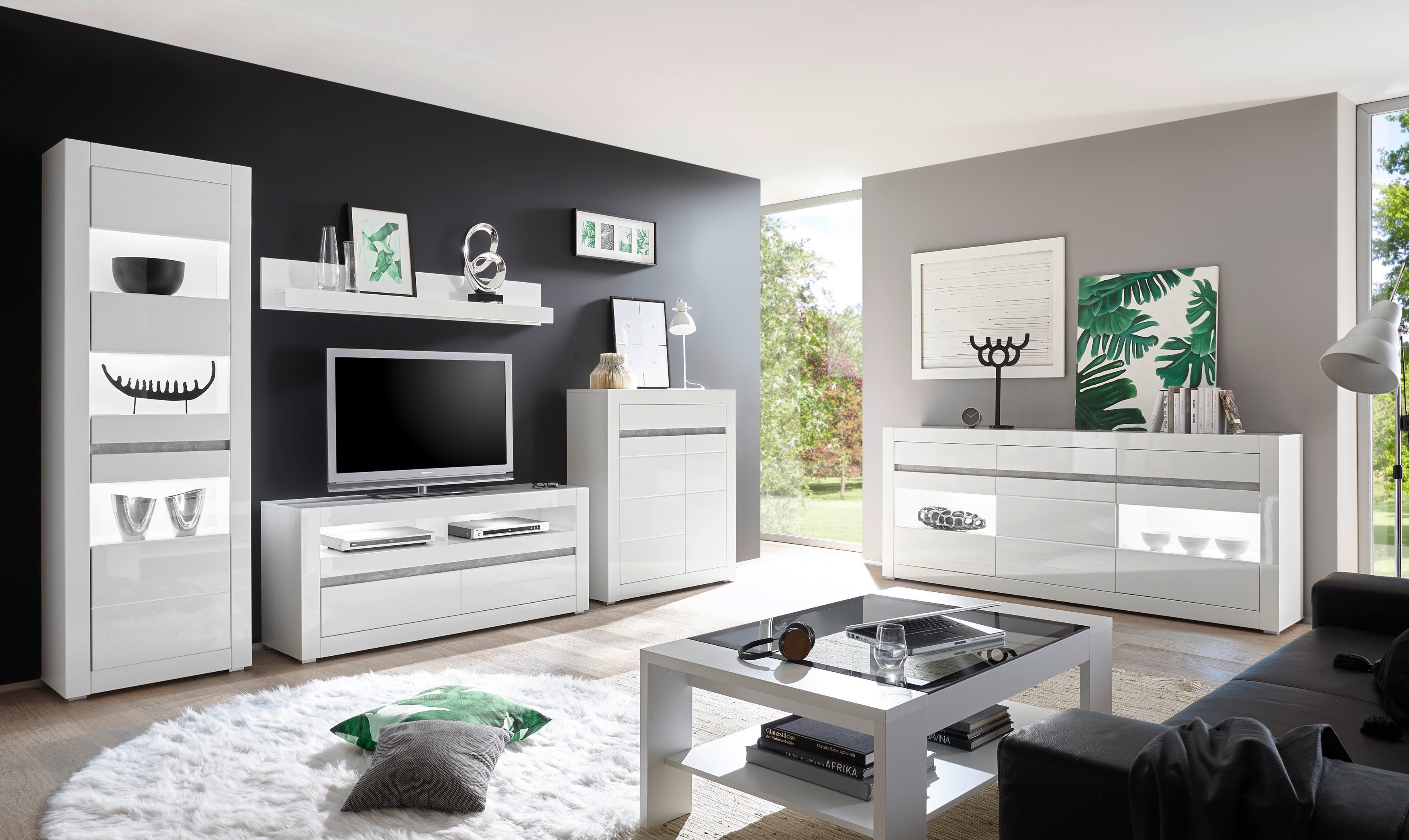INOSIGN Wohnwand Carat, (Set, 4-St)