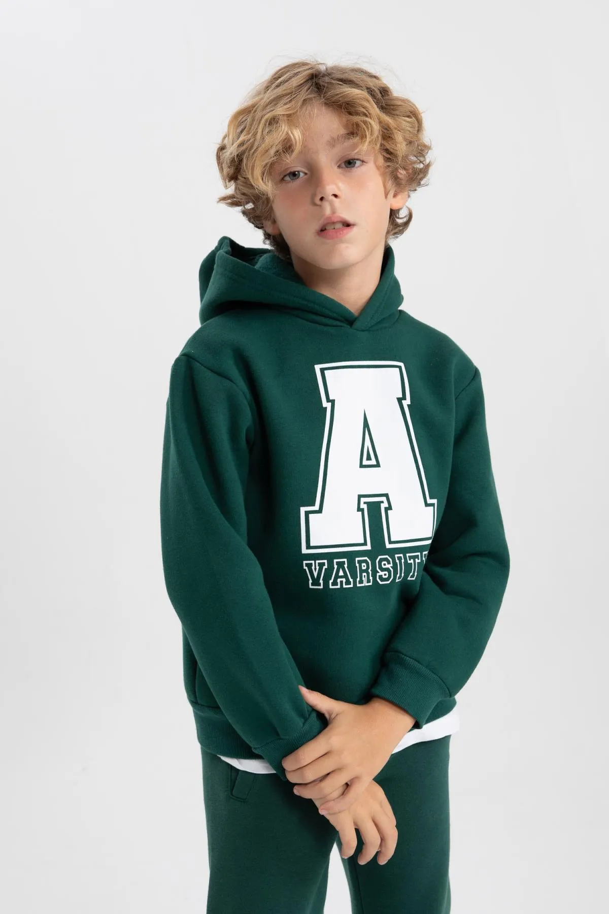 DeFacto  Dickes bedrucktes Kapuzen-Sweatshirt für Jungen