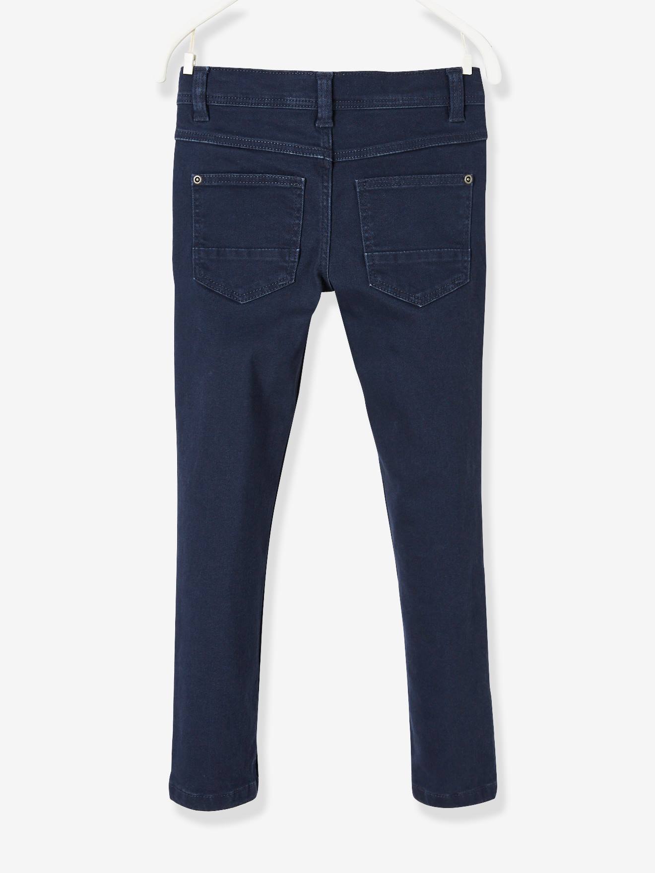 Pantalon slim garçon MorphologiK tour de hanche LARGE encre
