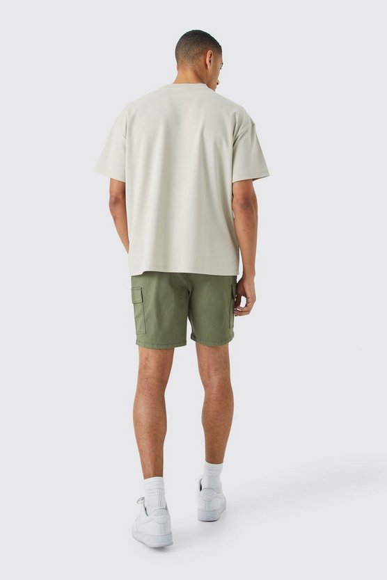 Slim-Fit Cargo-Shorts
