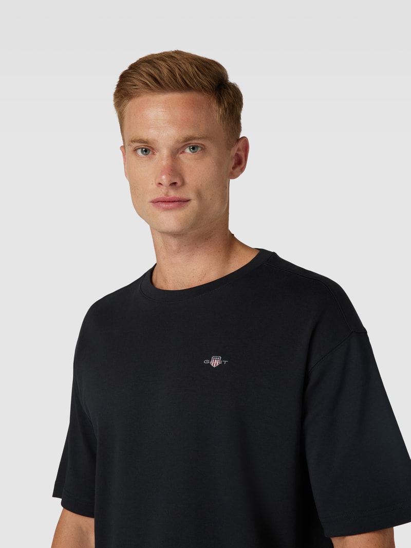 Trainingsanzug mit Label-Stitching in schwarz