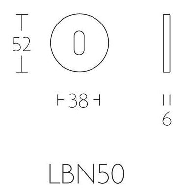Formani 1501N002BMXX0 BASICS LBN50 ploščica za ključe 6 mm bela
