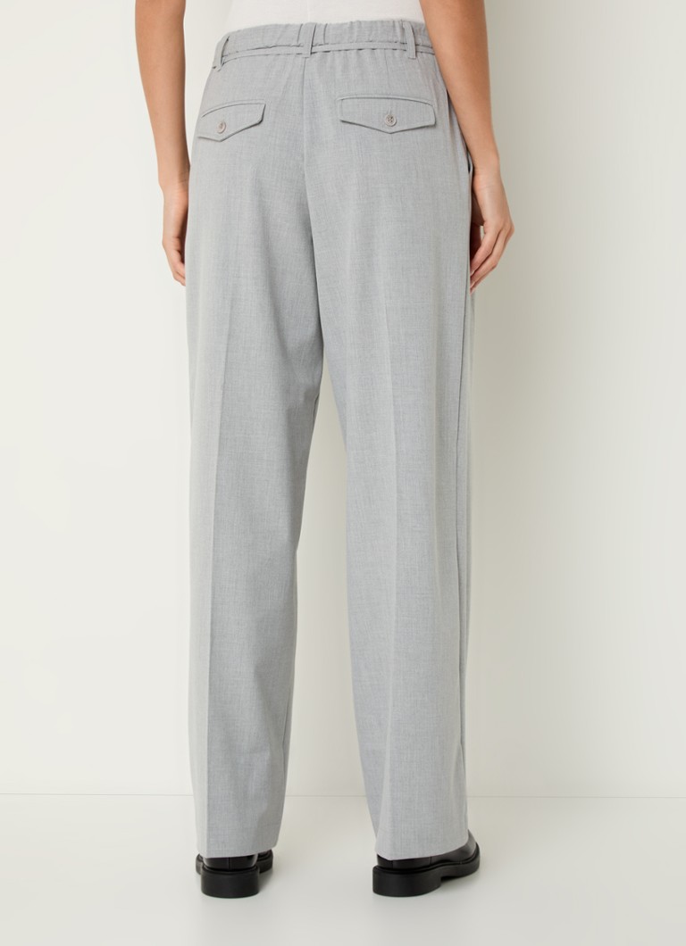 Summum high-waist loose-fit trousers with side pockets