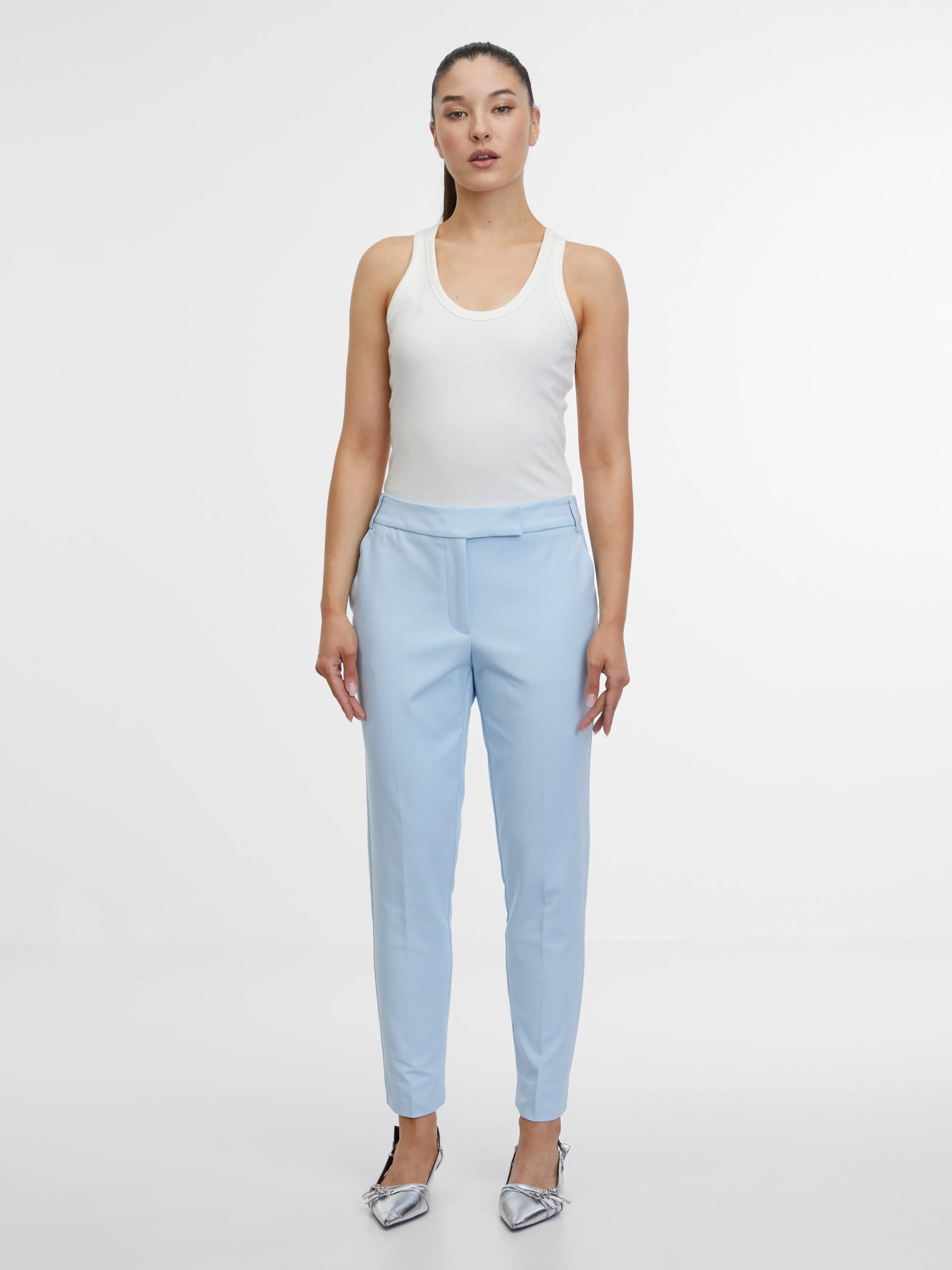 Hellblaue Damenhosen ORSAY
