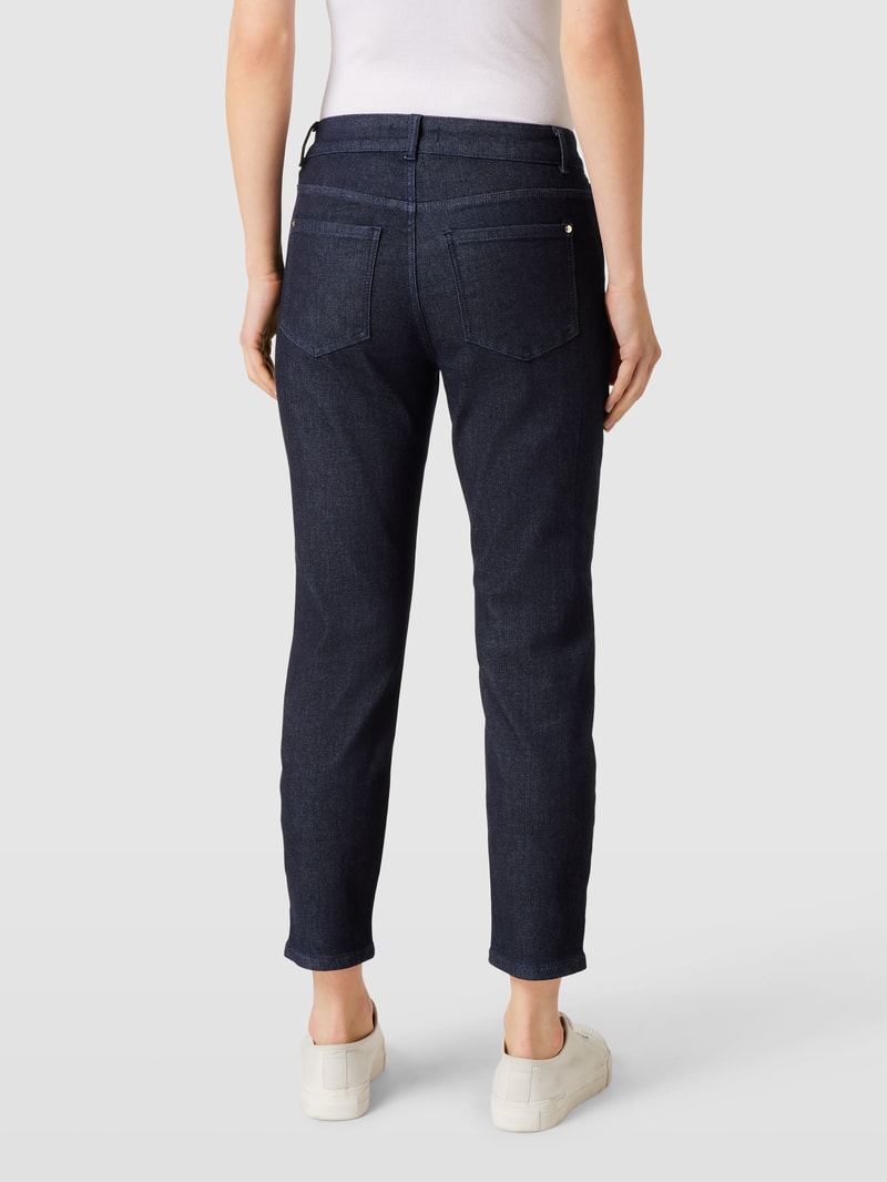 Slim Fit Jeans im 5-Pocket-Design mit Viskose-Anteil in blau