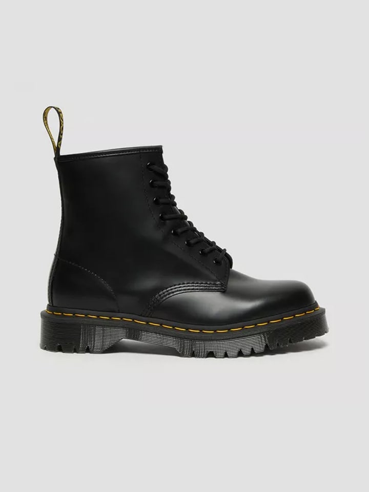 Dr. Martens Leder-Boots in Schwarz günstig kaufen
