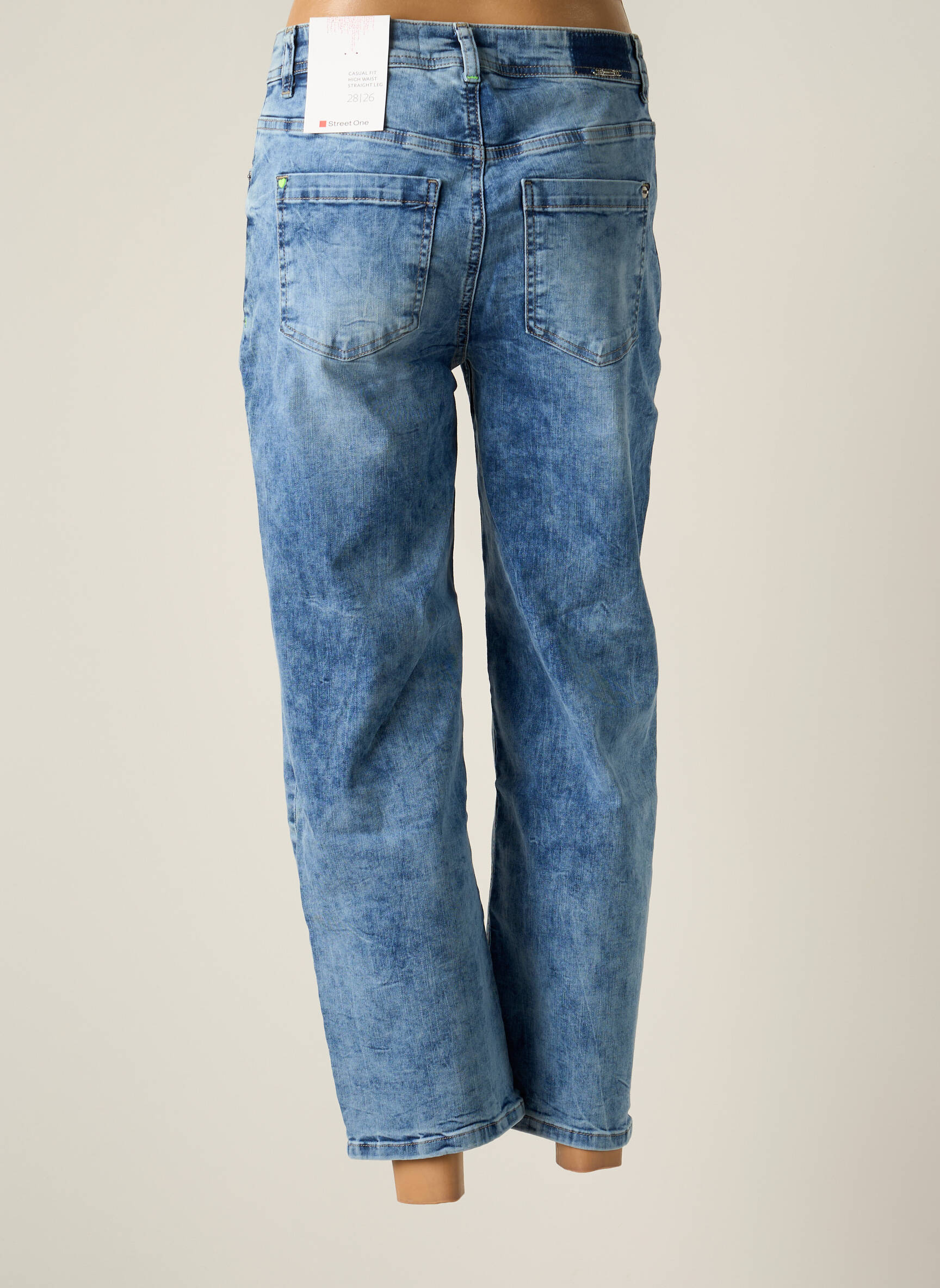 Street One Jeans Coupe Droite Femme couleur bleu
