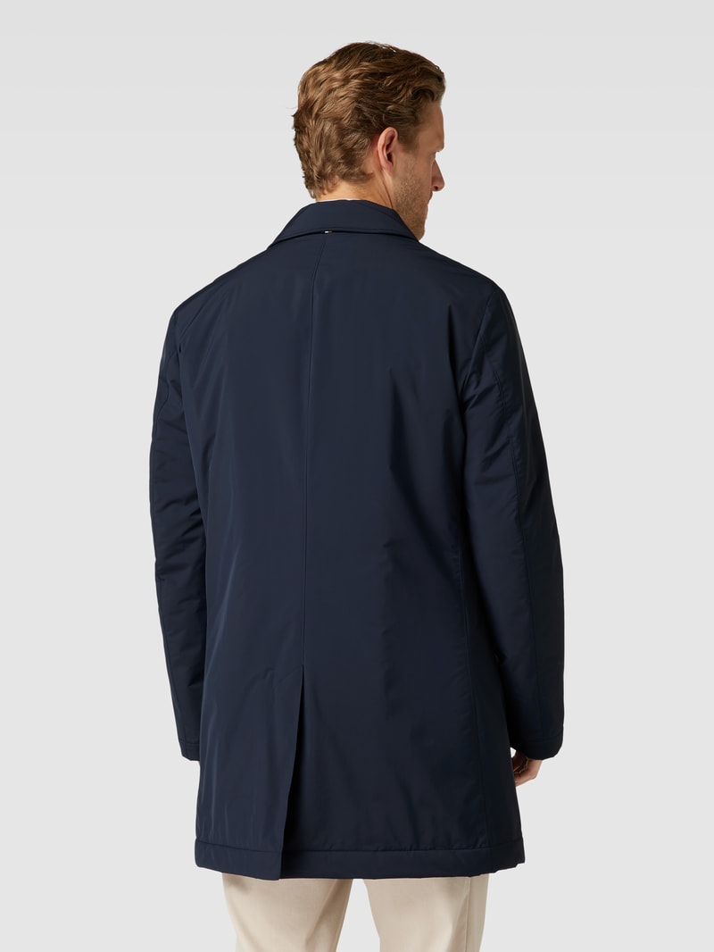 Mantel mit Leistentaschen Modell 'Jared' in marineblau