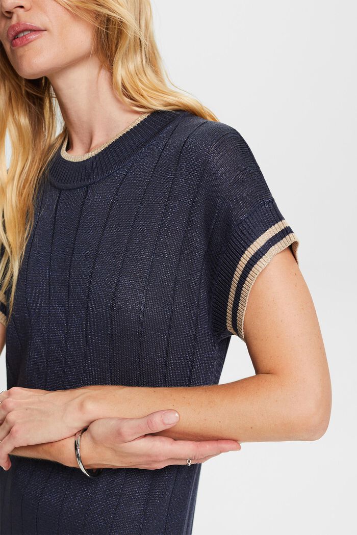 Rippstrickkleid mit Glitter-Effekt