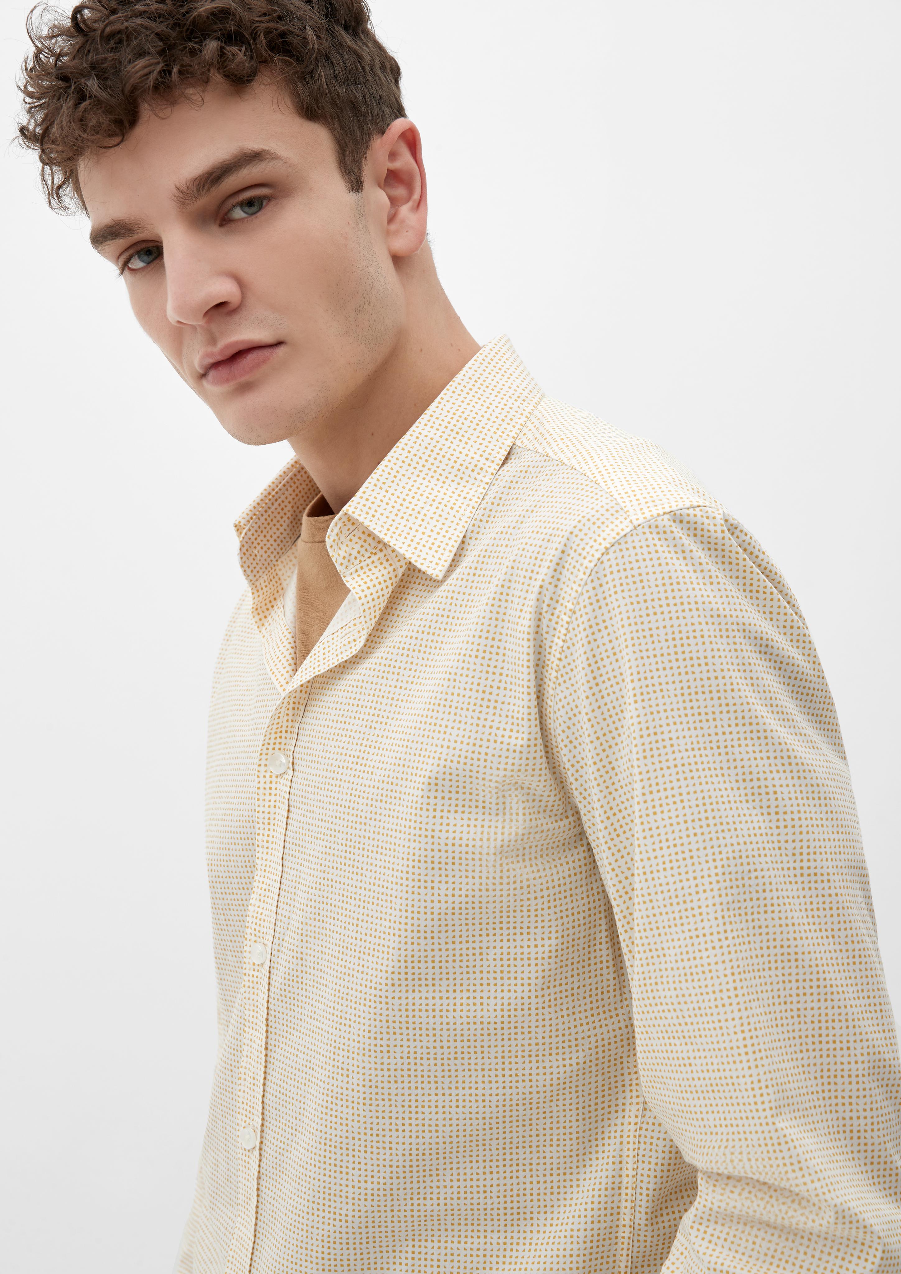 Slim: Hemd mit Allover-Print  2127455-01A3