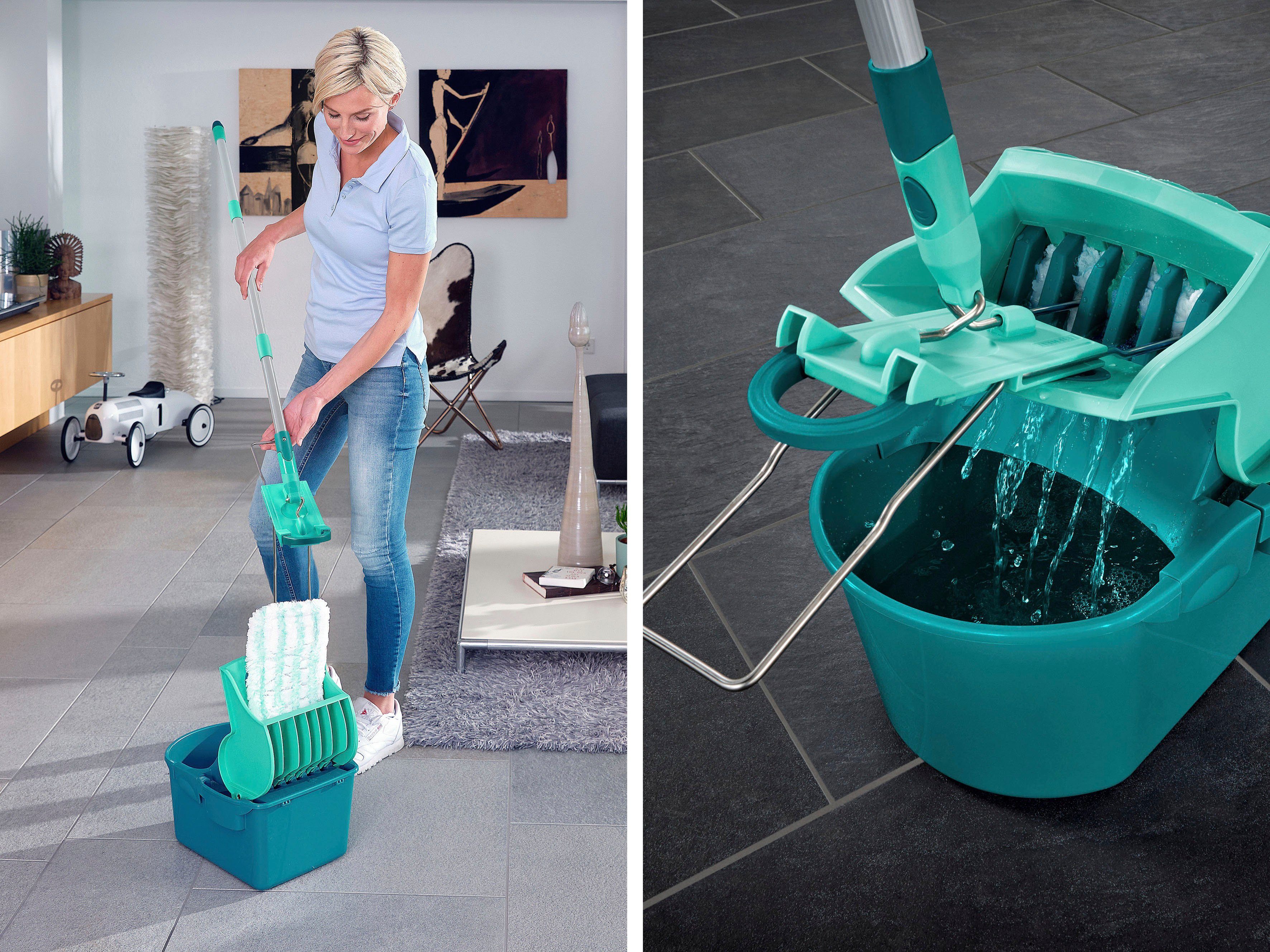 Leifheit Bodenwischer-Set Set Wischtuchpresse Profi Compact