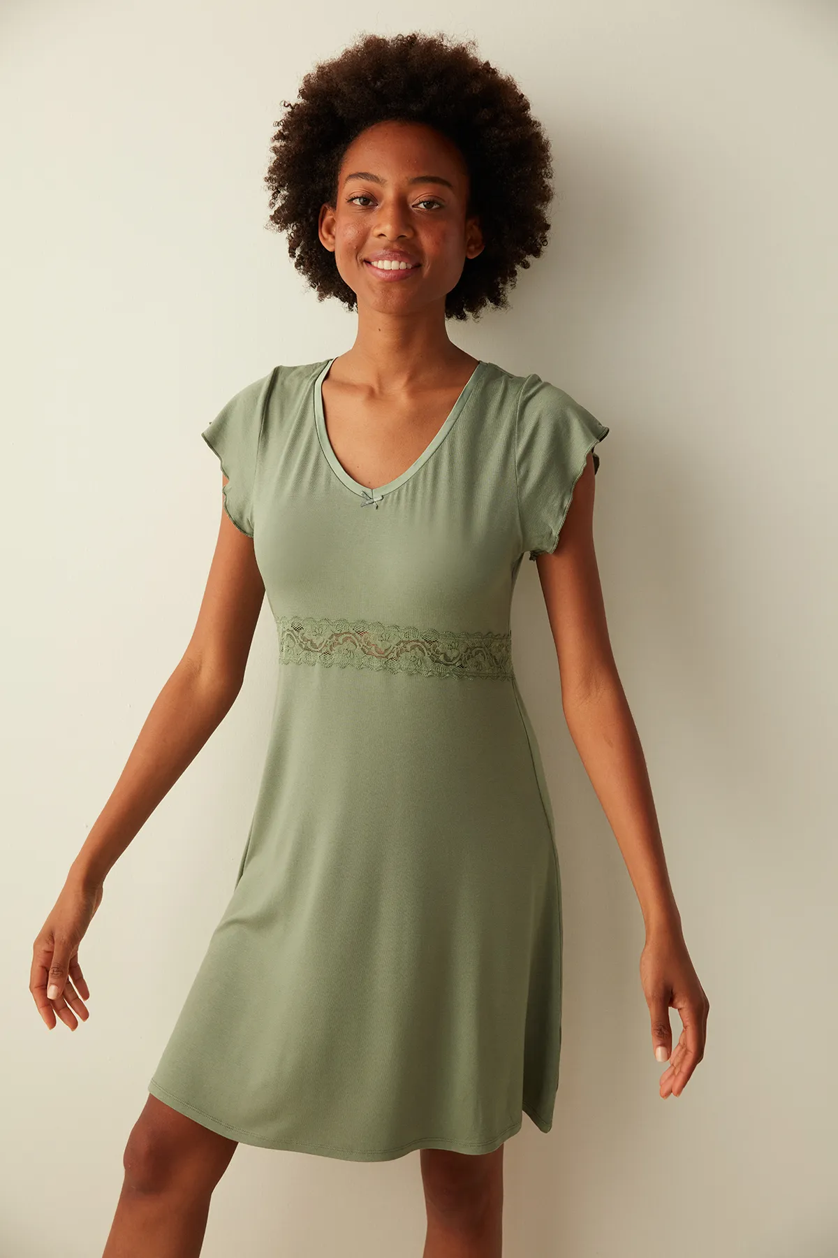 Penti  Nachthemd „Amelia“ mit Spitzenkleid