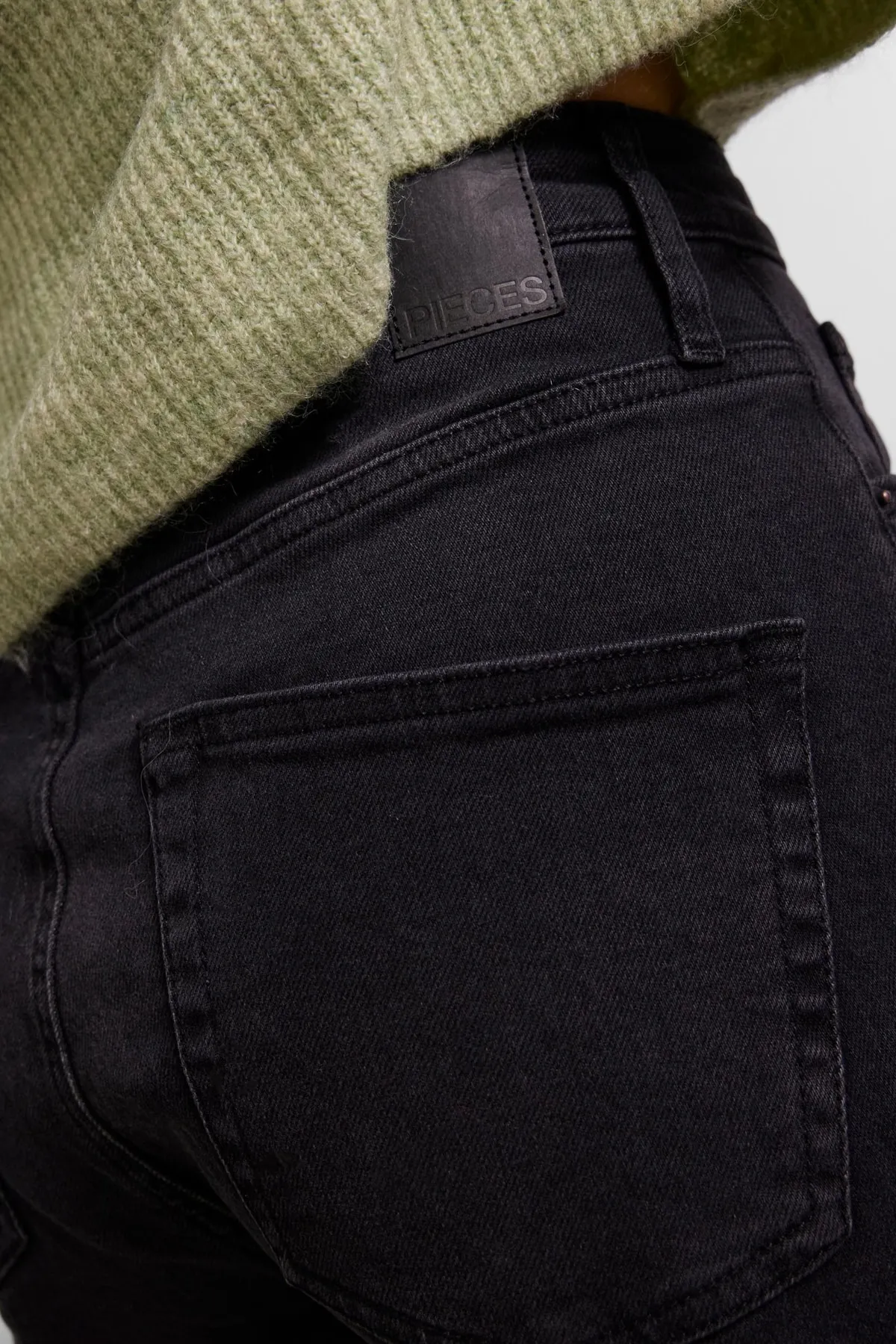 PIECES  Jeans - Schwarz - Wide Leg