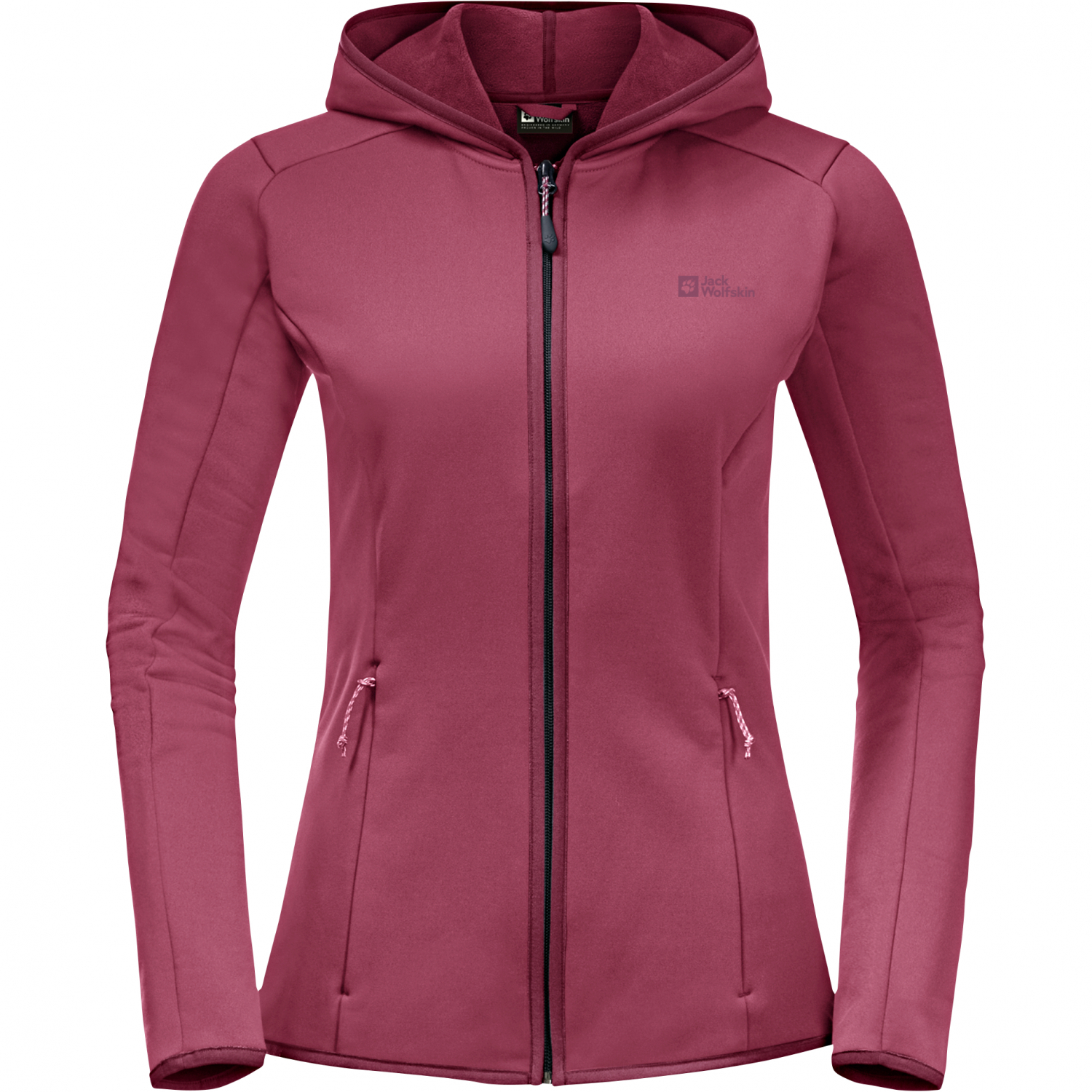 Jack Wolfskin Damen Jacke Baiselberg Hooded Fz (sangria red)