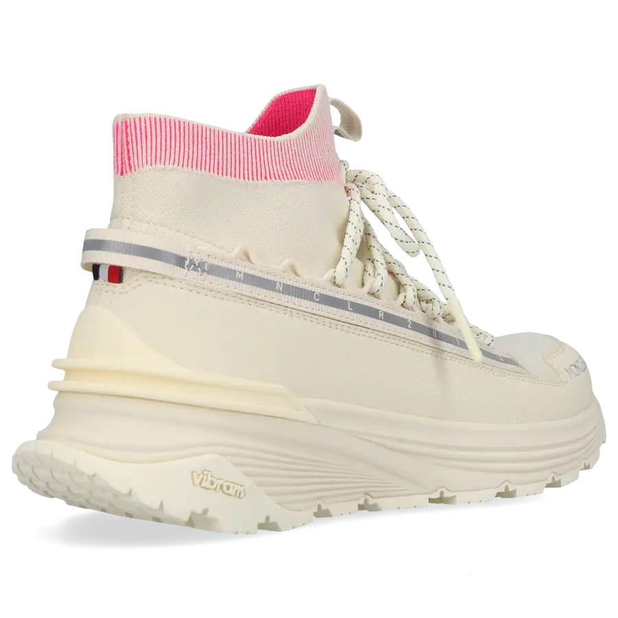 Moncler - Sneaker high MONTE RUNNER Strick - weiß