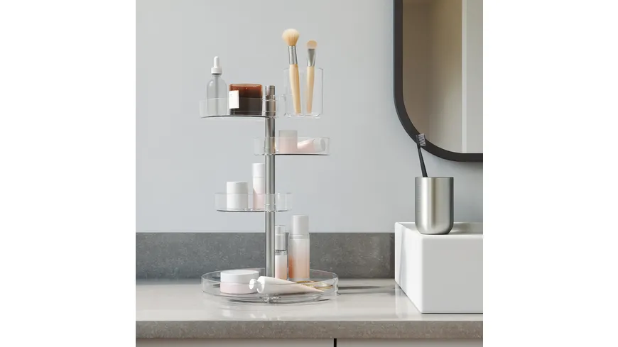 umbra Kosmetik Organizer Pirouette transparent/nickel