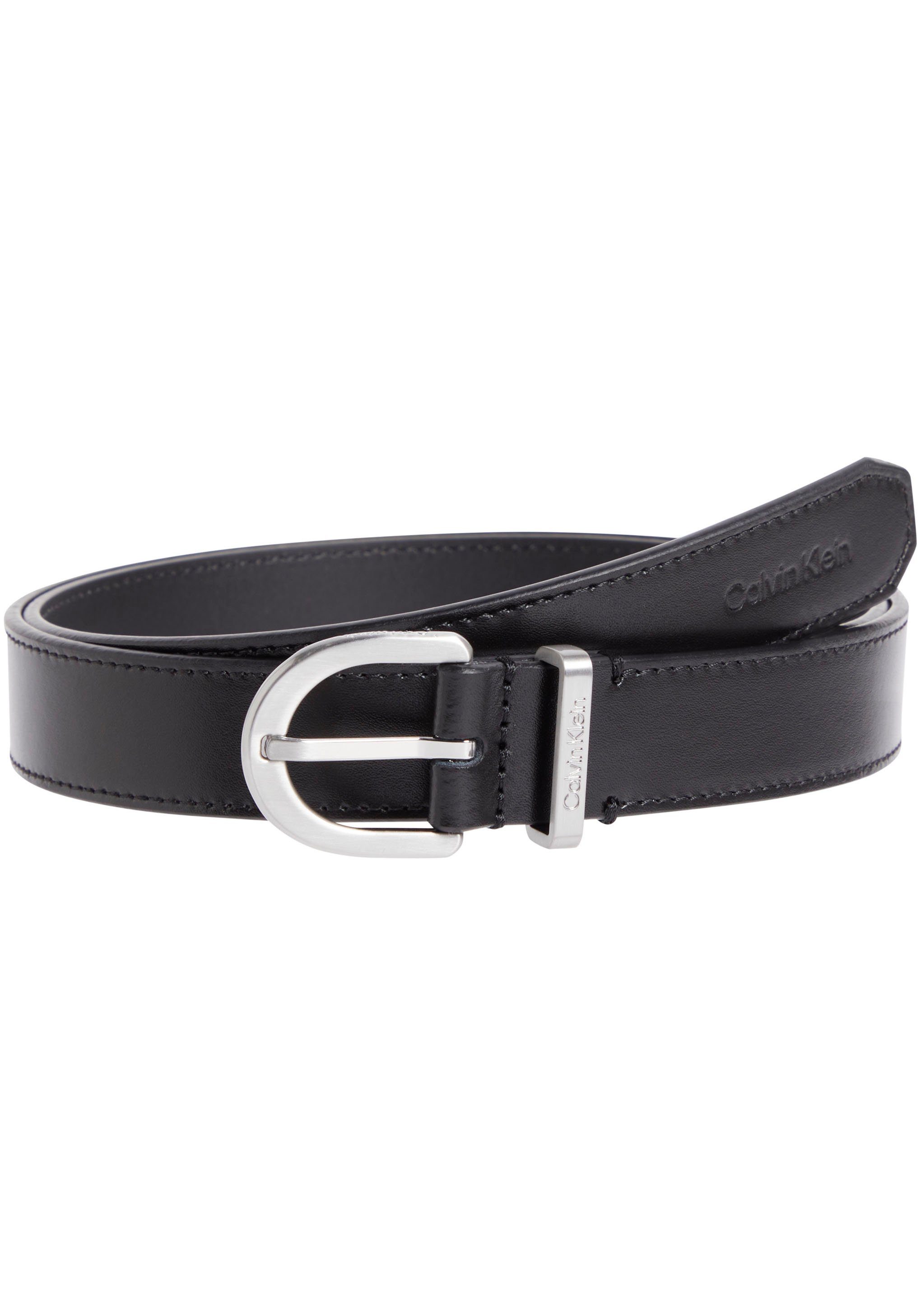 Calvin Klein Ledergürtel CK MUST METAL LOO mit goldfarbener Schnalle