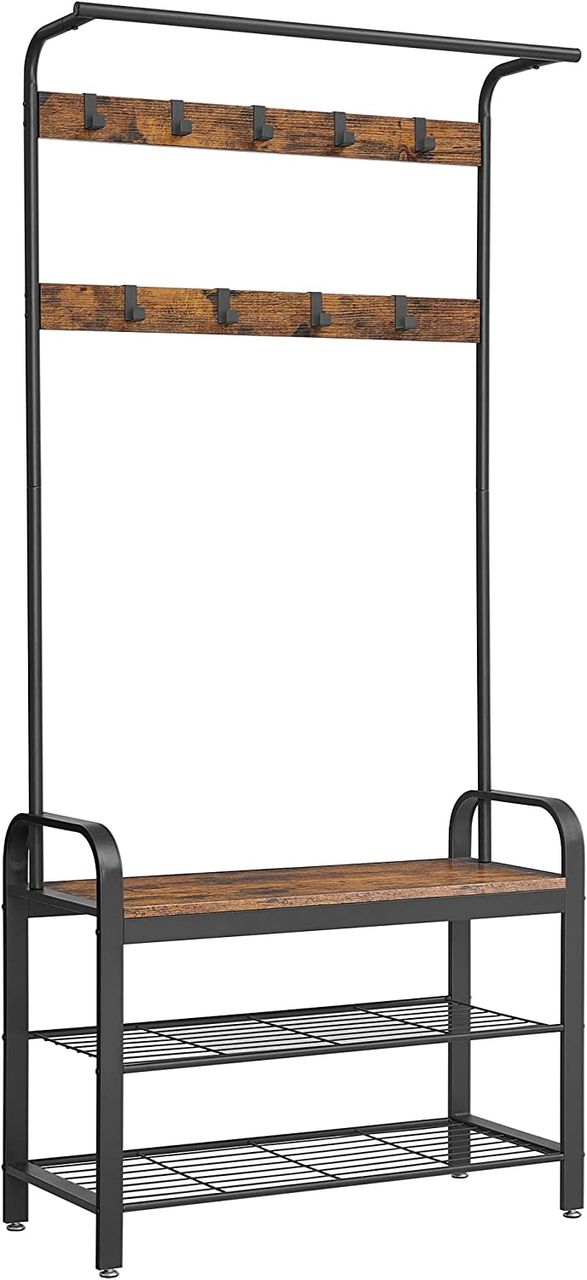 Vasagle Wäscheständer, 183x84x33.7cm, Schwarz