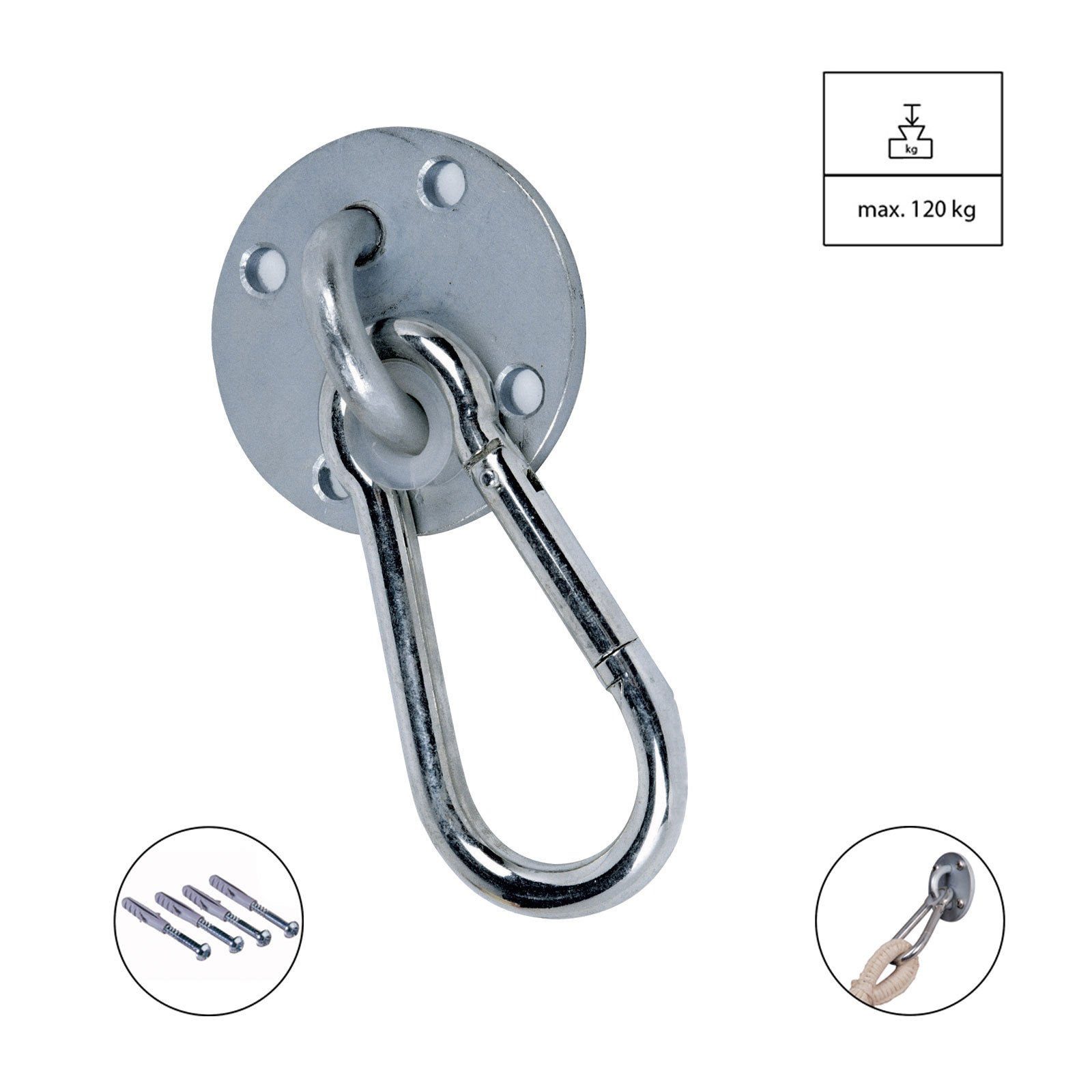 Amazonas Hängematte Wandhaken Easy+ Set Für Hängematten Befestigung De, Aufhängung