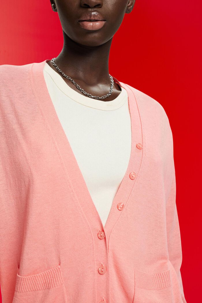 Leichter Cardigan mit Leinen