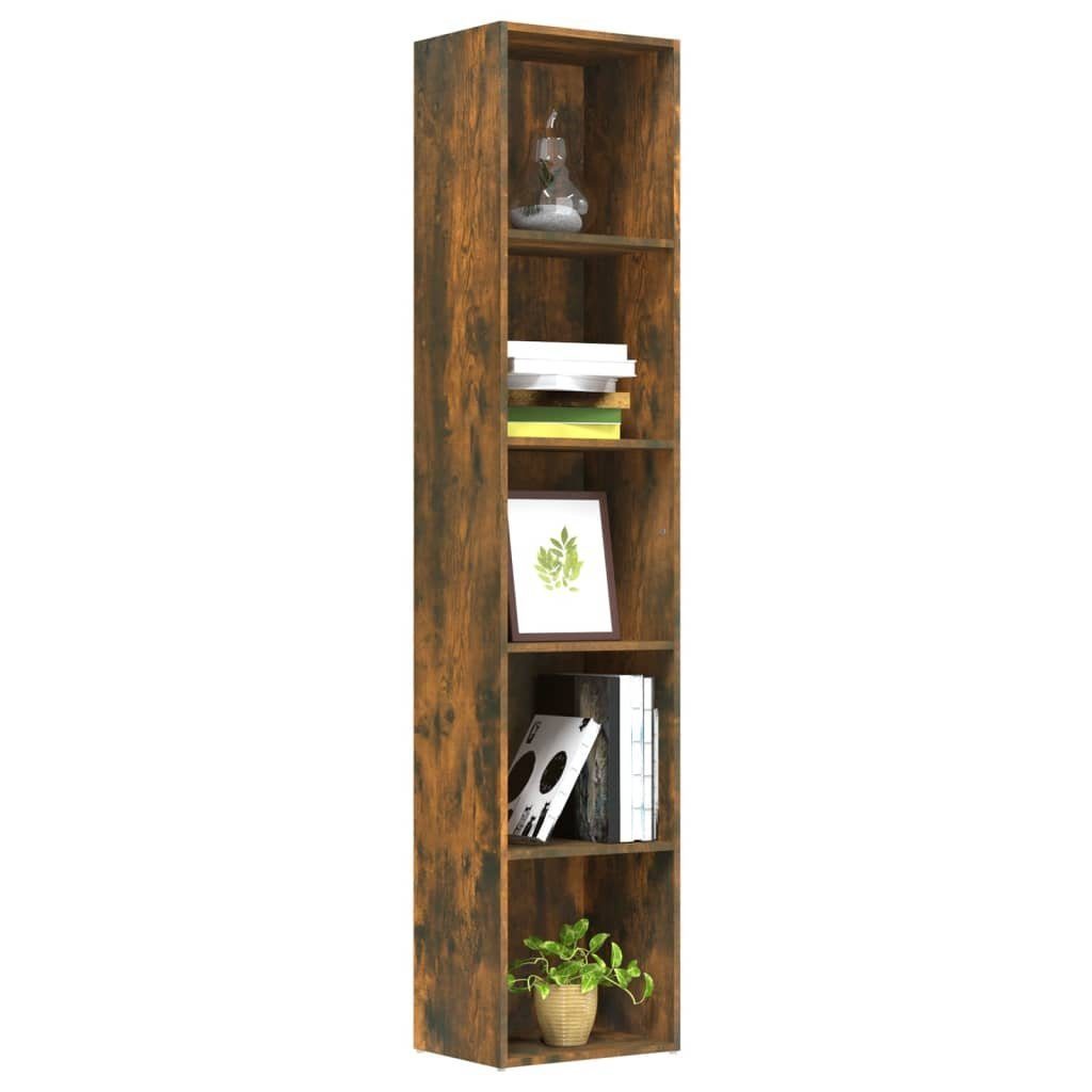 vidaXL Bücherregal Bücherregal Räuchereiche 40x30x189 cm Holzwerkstoff, 1-tlg.