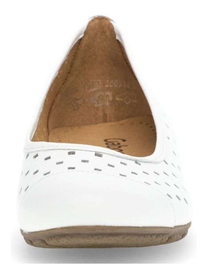 Gabor Ballerinas in Weiß günstig kaufen