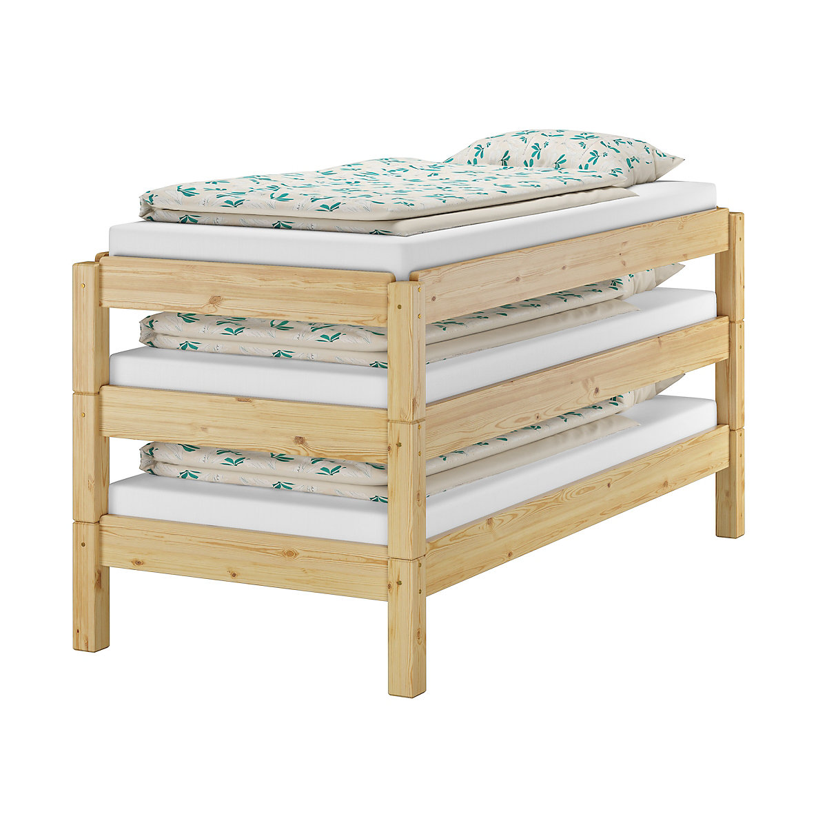 Stapelbett 90x200 Kiefer massiv ohne Zubehör