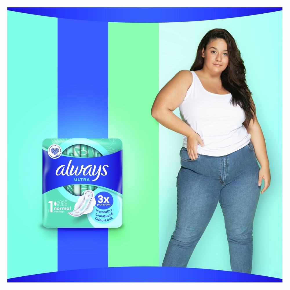 always Always Ultra Serviettes Hygiéniques Normal (T1) Avec Ailettes Serviettes Hygiéniques