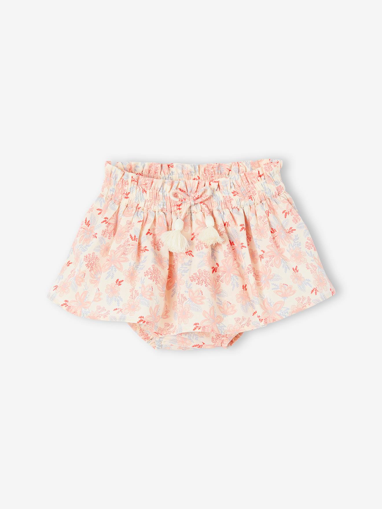 Jupe avec culotte intégrée bébé écru