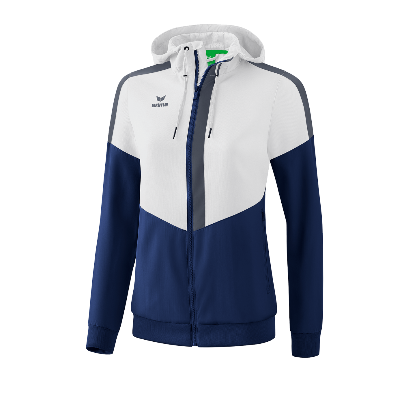 Erima Squad Präsentationsjacke Damen Weiss Blau