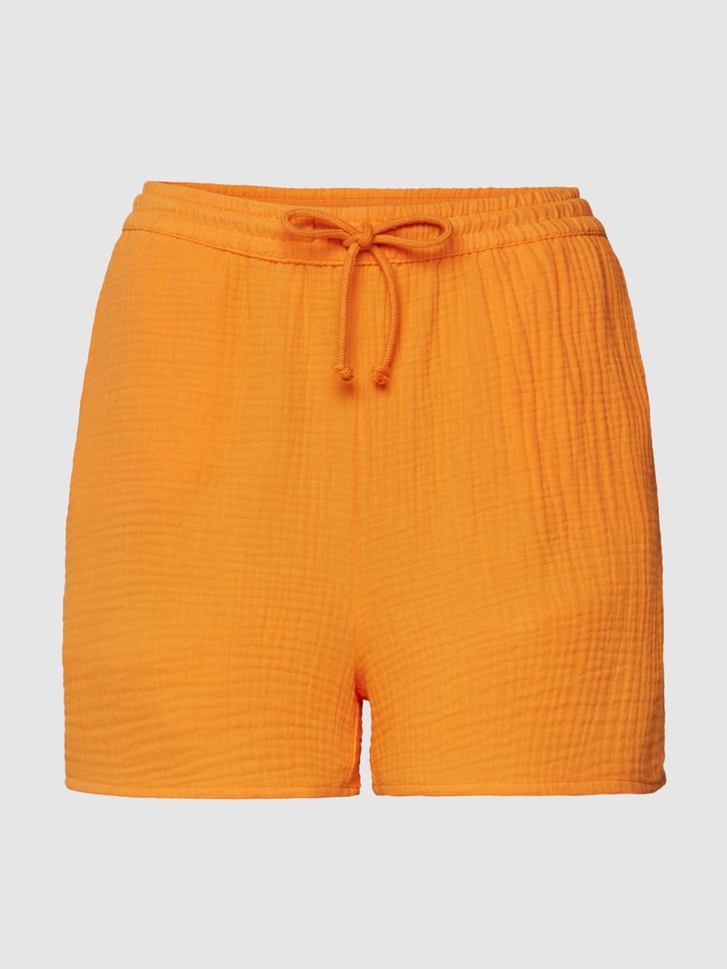 Shorts mit Strukturmuster in orange