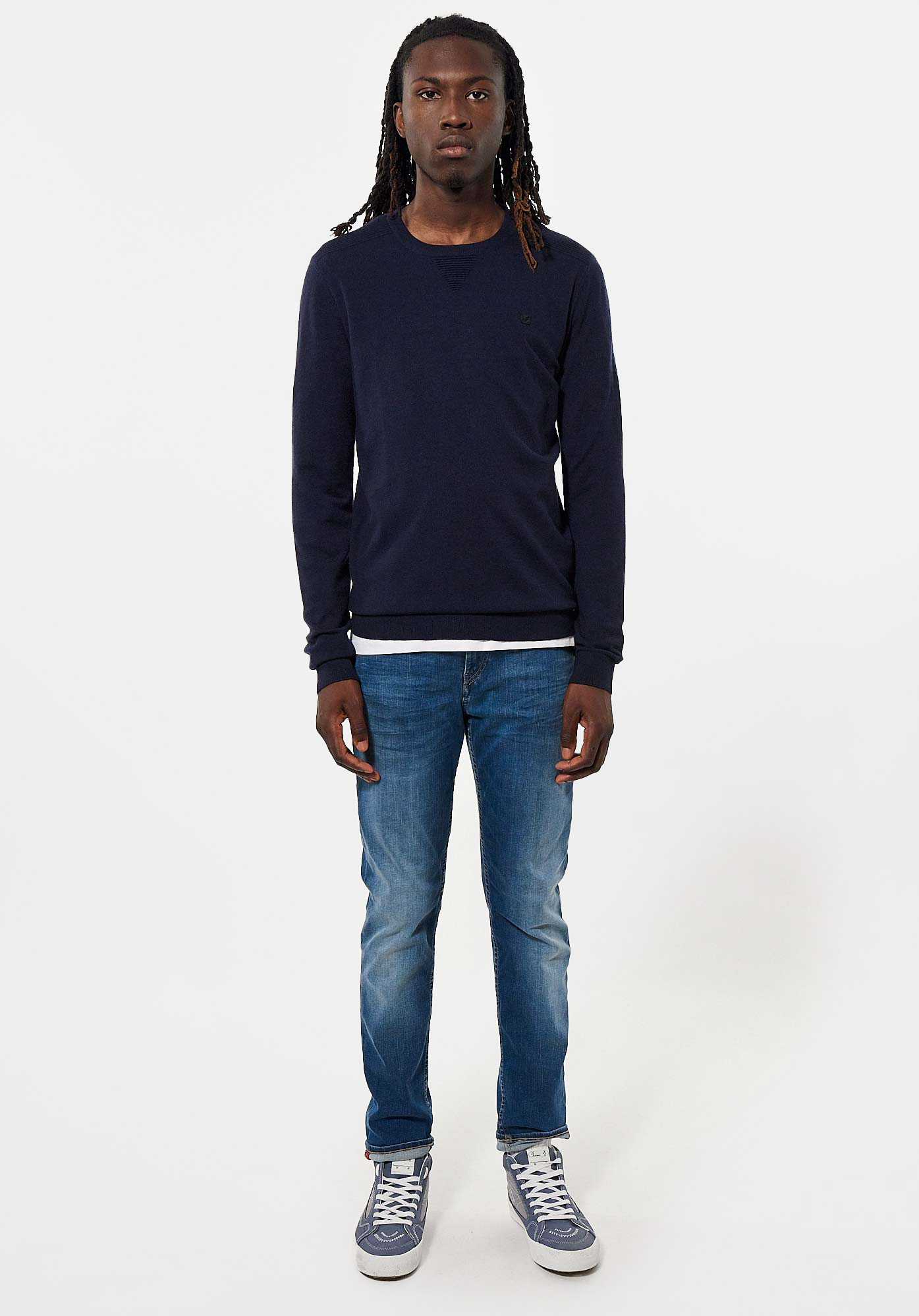 AERO   Pull bleu Homme