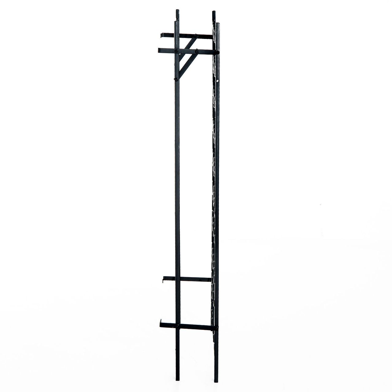 HOMCOM Weinregal Weinständer Flaschenregal 60 Flaschen Wandbefestigung Metall Schwarz