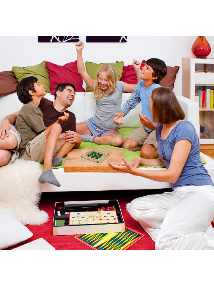 relaxdays Shut the Box Spiel in Natur/Grün günstig kaufen onesize