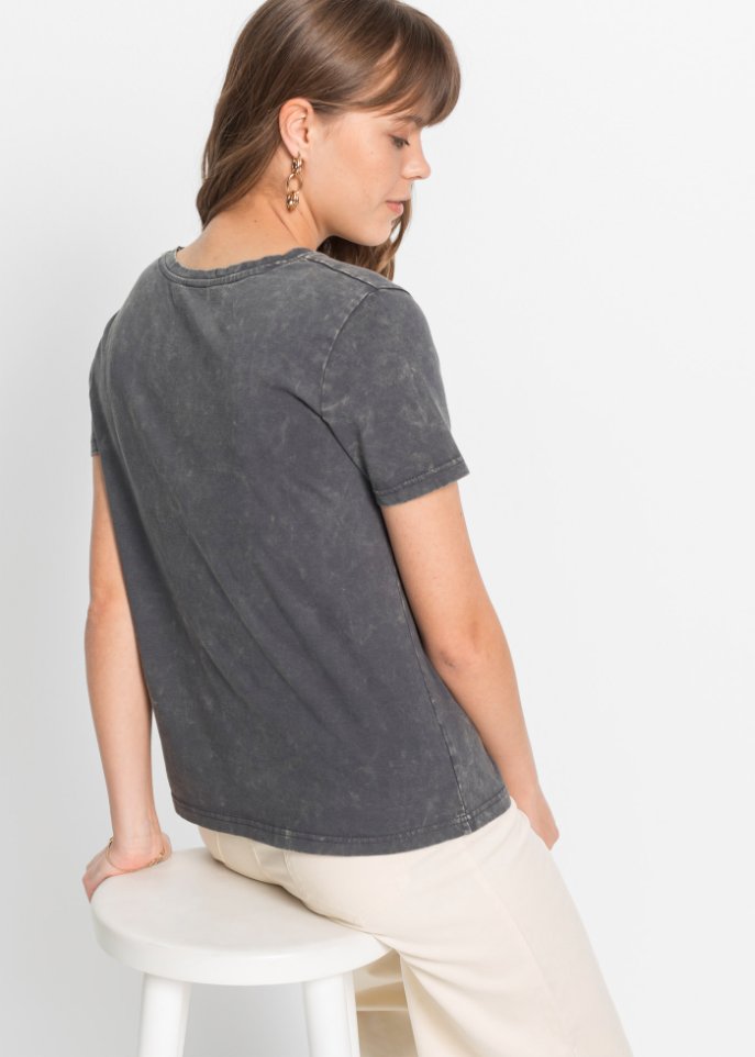 Acid-wash Shirt bedruckt