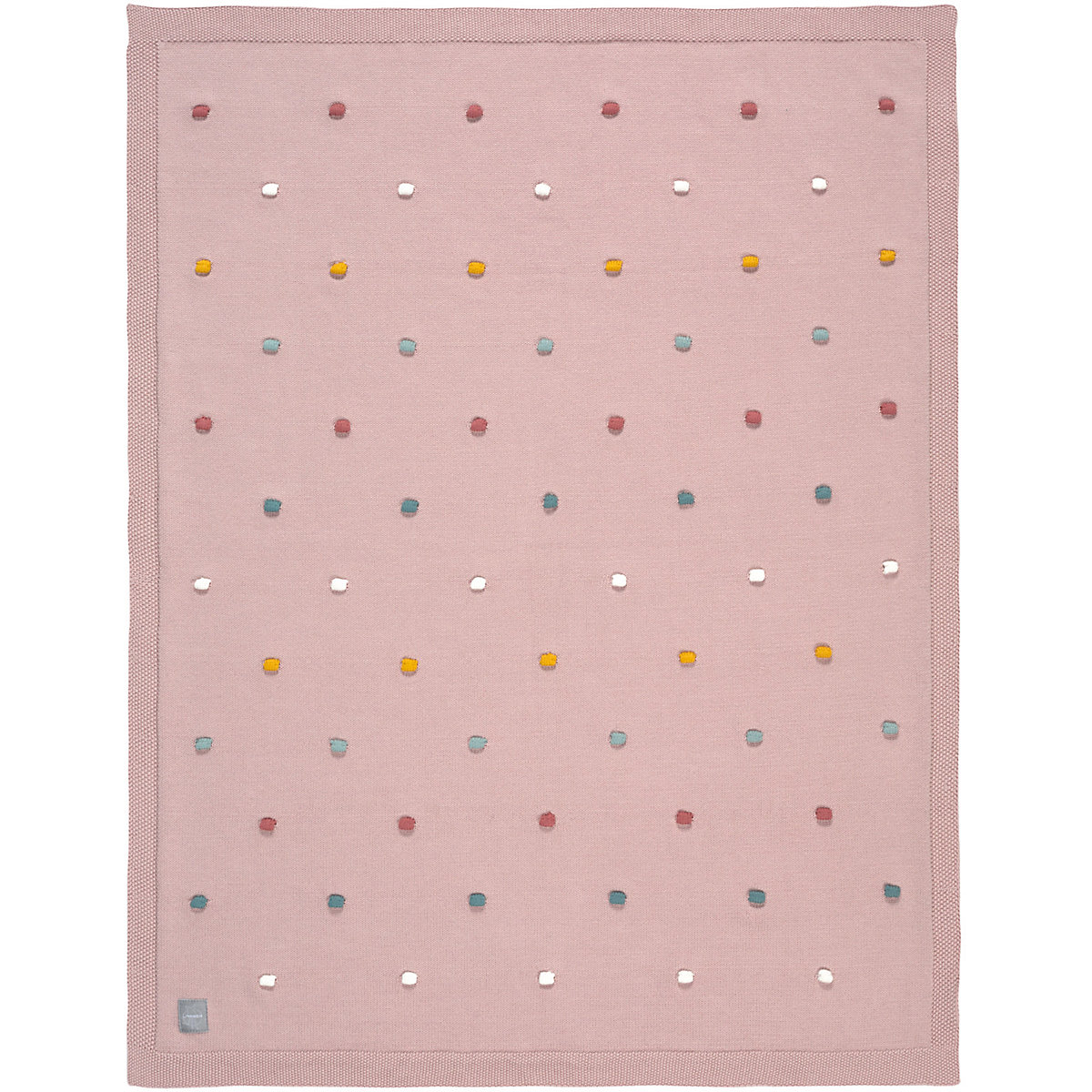 Kuscheldecke mit Pünktchen, rosa