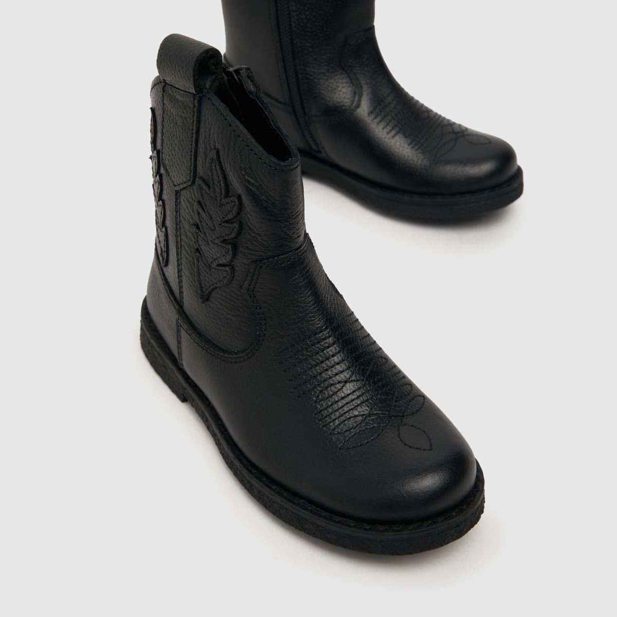 schuh svarta cowgirl westernstövlar för flickor