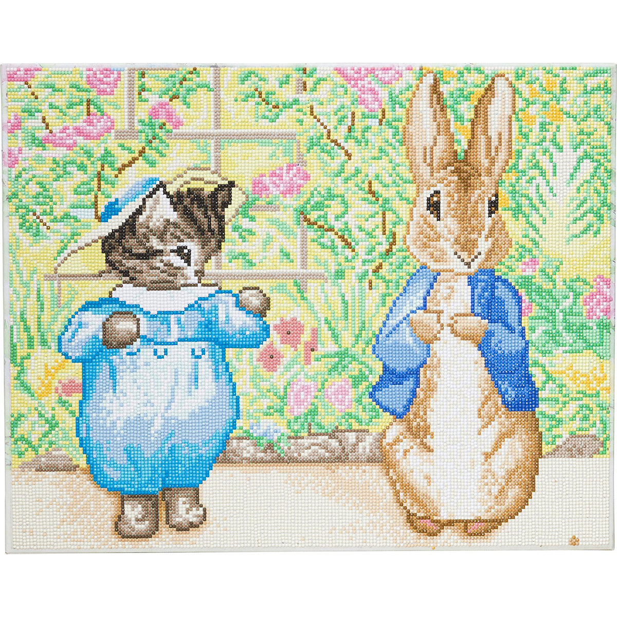 Peter Rabbit und Tom Setten 40x50m Crystal Art Canvas Set