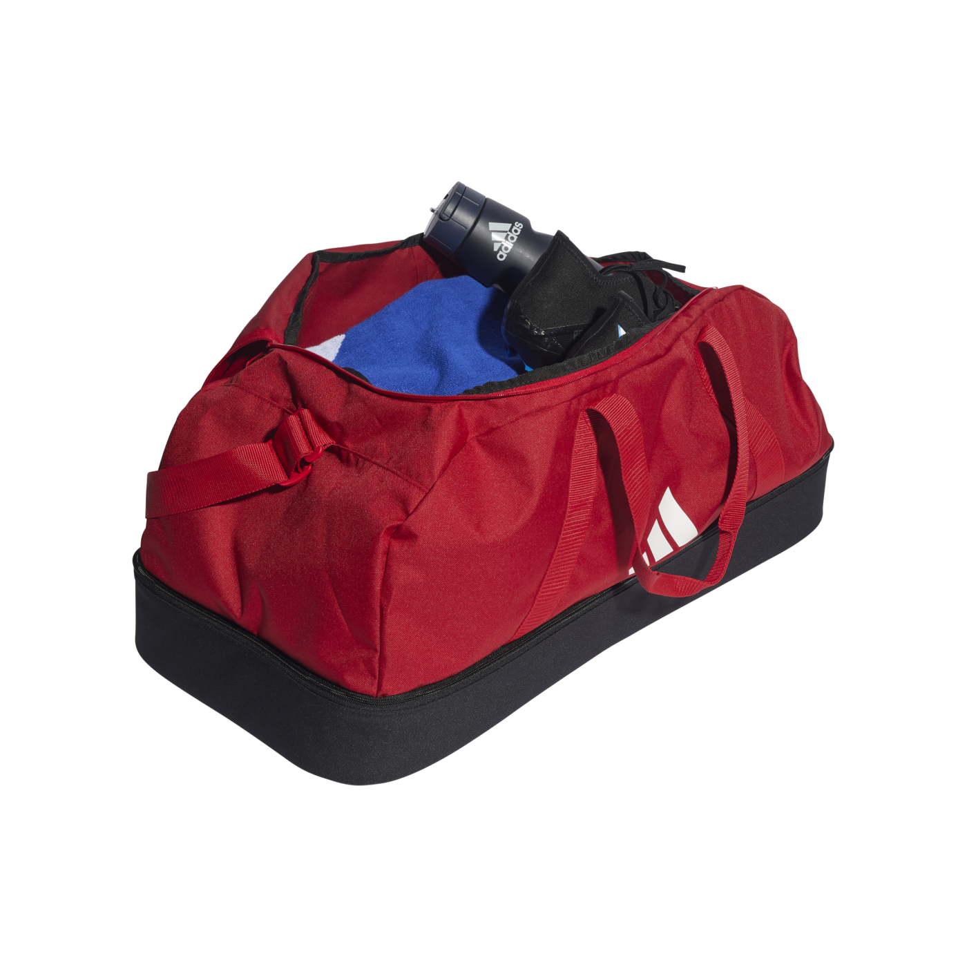 adidas Tiro League Duffel Bag Gr. L Rot Weiss