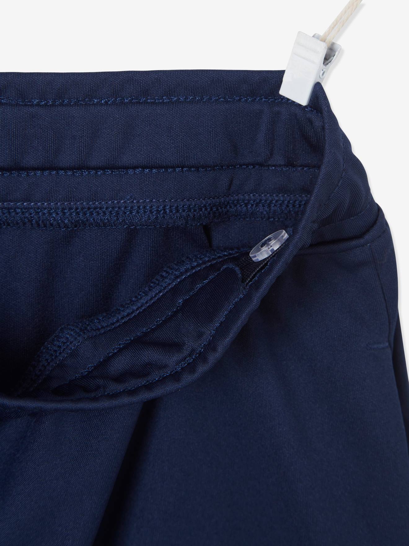 Short de sport garçon Numéro 10 en matière technique marine