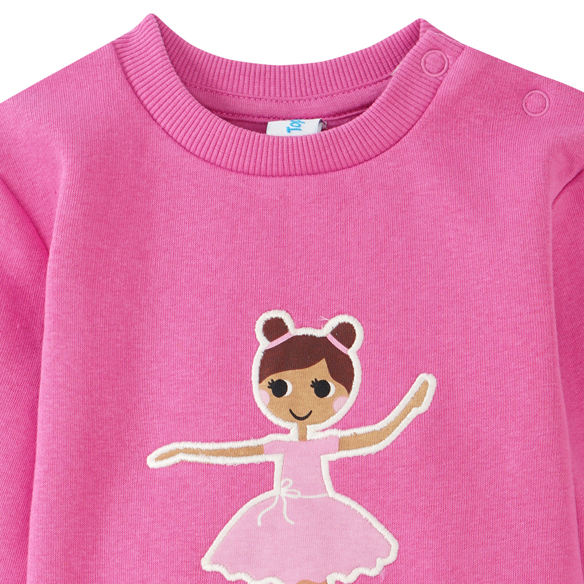 Baby Sweatshirt mit Ballerina-Applikation