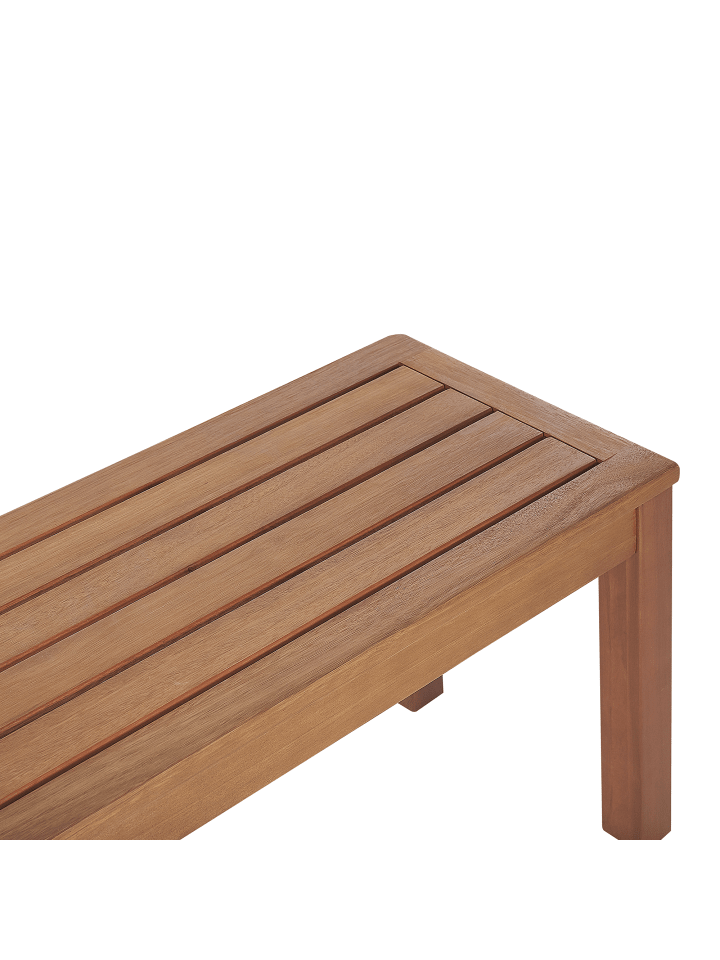 Beliani 3-tlg Gartentisch Set MONSANO in Heller Holzfarbton günstig kaufen onesize